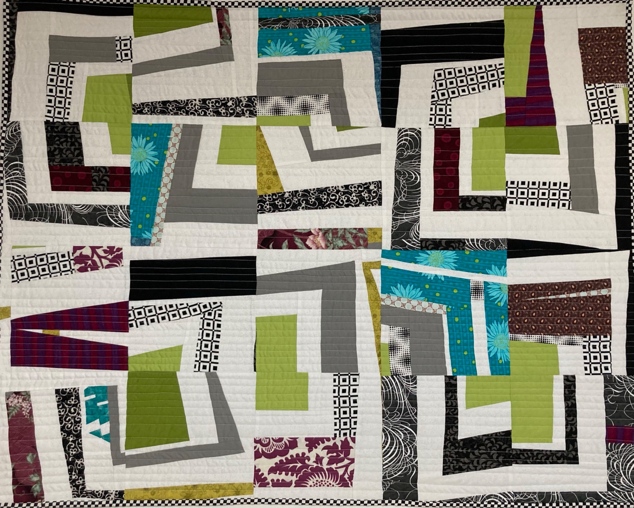 1st Improv, an art quilt by Jo Allbutt