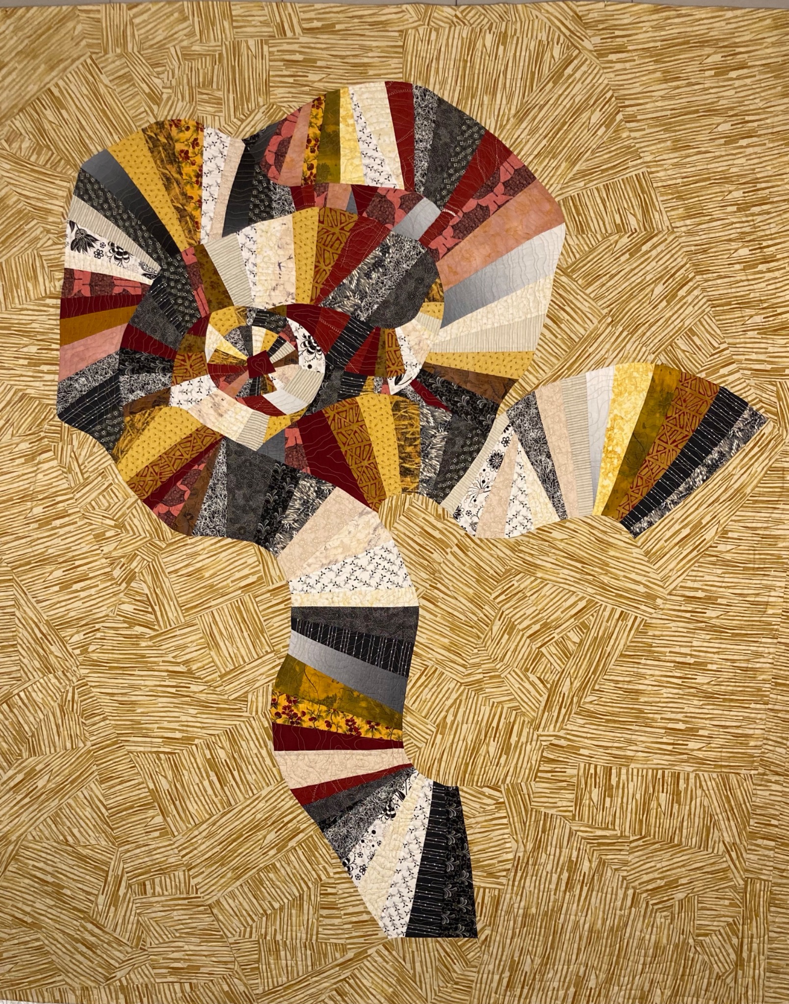 Heartstrings, an art quilt by Jo Allbutt