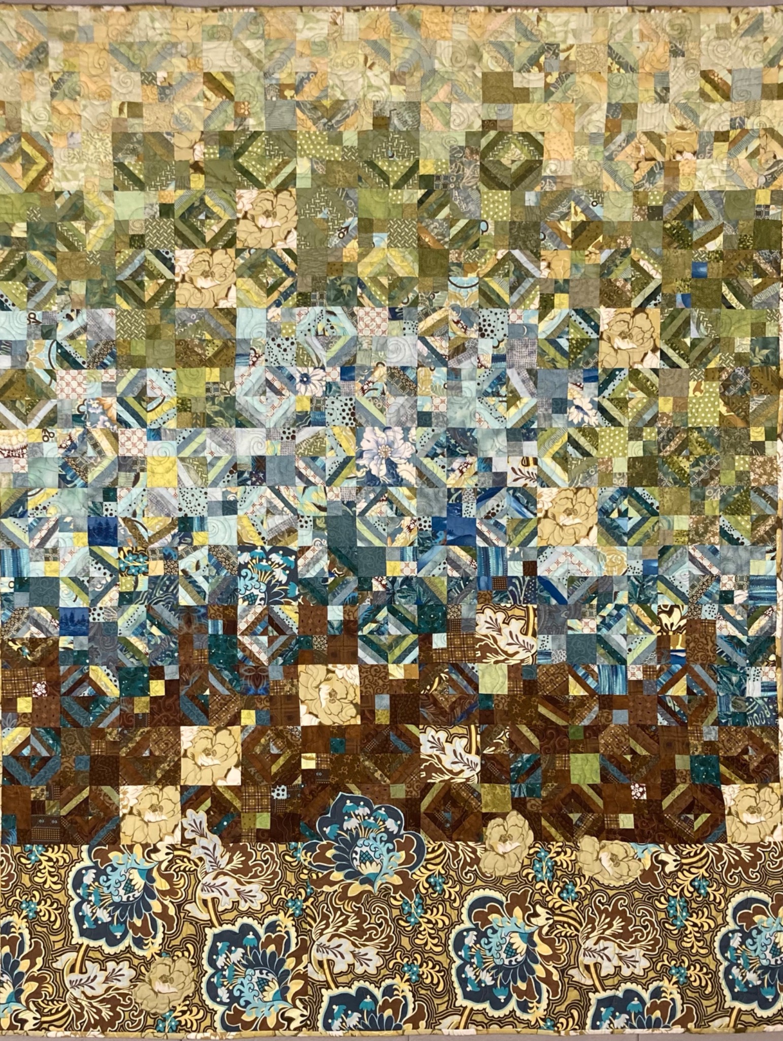 The Garden, an art quilt by Jo Allbutt