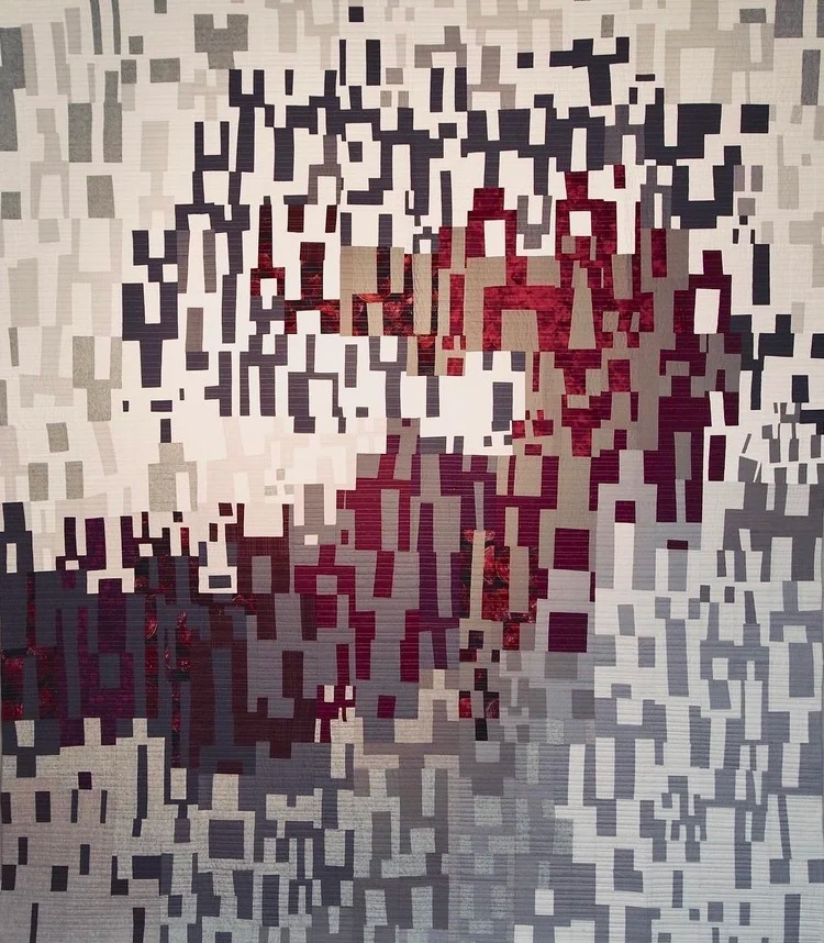 Yin & Yang, an art quilt by Jo Allbutt